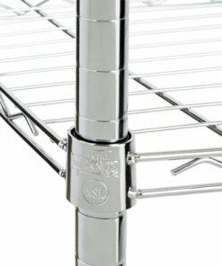 Honey-Can-Do - 5-Tier Heavy-Duty Adjustable Shelving Unit - Chrome