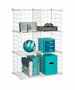 Honey-Can-Do - 6-Pack Modular Mesh Storage Cube - White