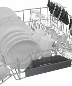 Bosch - 300 Series 24” Front Control Built-In Stainless Steel Tub Dishwasher with 3rd Rack, Softener, AquaStop Plus and 46dBA - Stainless steel