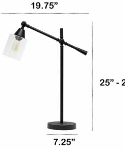 Lalia Home Vertically Adjustable Desk Lamp - Black
