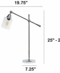Lalia Home Vertically Adjustable Desk Lamp - Chrome