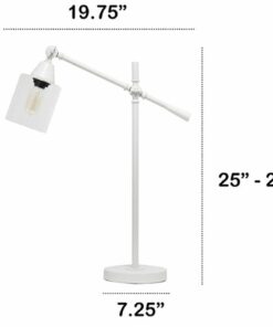 Lalia Home Vertically Adjustable Desk Lamp - White