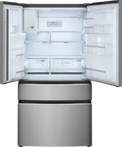 Frigidaire - 21.5 Cu. Ft.  4-Door French Door Counter-Depth Refrigerator - Stainless steel