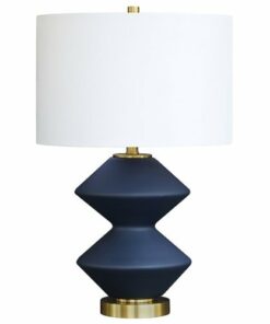 Camden&Wells - Caserta Table Lamp - Matte Navy/Brass