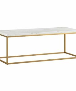 Camden&Wells - Artur Coffee Table - Brass/Faux Marble