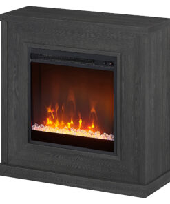Camden&Wells - Santos Crystal Fireplace - Charcoal Gray