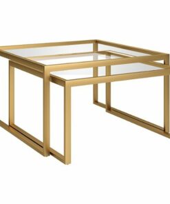 Camden&Wells - Rocco Nesting Coffee Table (Set of 2) - Brass