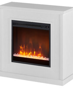 Camden&Wells - Santos Crystal Fireplace - White