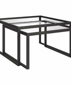 Camden&Wells - Rocco Nesting Coffee Table (Set of 2) - Blackened Bronze