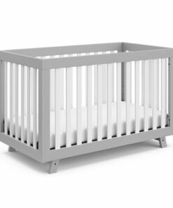 Storkcraft - Beckett 3-in-1 Convertible Crib - Pebble Gray/White