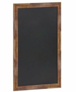 Flash Furniture - Canterbury 24"W x 0.75"D x 36"H Magnetic Wall Mounted Chalkboard - Torched Brown
