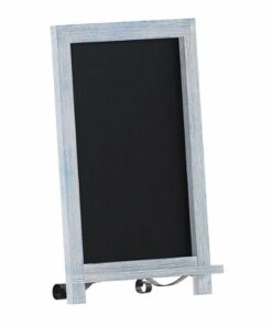 Flash Furniture - Canterbury 12"W x 1.88"D x 17"H Magnetic Tabletop Chalkboard - Rustic Blue