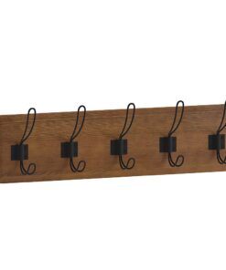 Flash Furniture - Daly 24"W x 3.1"D x 6.5"H Coat Rack - Brown