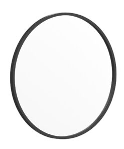 Flash Furniture - Julianne 24" Round Wall Mounted Mirror - Black