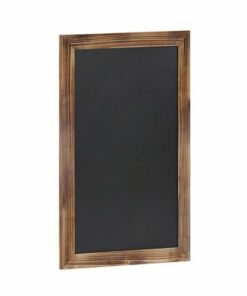 Flash Furniture - Canterbury 20"W x 0.75"D x 30"H Magnetic Wall Mounted Chalkboard - Torched Brown