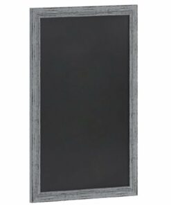 Flash Furniture - Canterbury 24"W x 0.75"D x 36"H Magnetic Wall Mounted Chalkboard - Grey