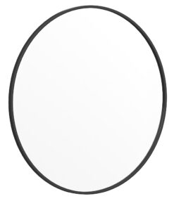 Flash Furniture - Julianne 36" Round Wall Mounted Mirror - Black
