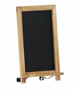 Flash Furniture - Canterbury 12"W x 1.88"D x 17"H Magnetic Tabletop Chalkboard - Torched Brown