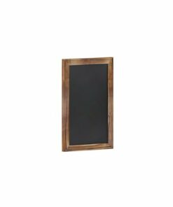 Flash Furniture - Canterbury 11"W x 0.75"D x 17"H Magnetic Wall Mounted Chalkboard - Torched Brown