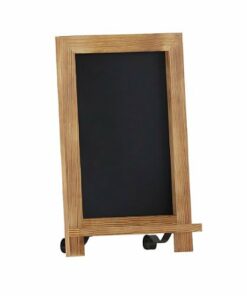 Flash Furniture - Canterbury 9.5"W x 1.88"D x 14"H Magnetic Tabletop Chalkboard - Torched Brown