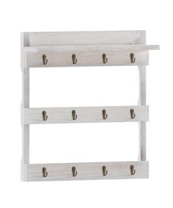 Flash Furniture - Campbell 20"W x 5.12"D x 20"H Mug Rack - White Wash