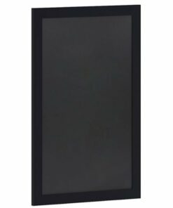 Flash Furniture - Canterbury 24"W x 0.75"D x 36"H Magnetic Wall Mounted Chalkboard - Black