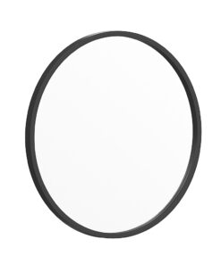 Flash Furniture - Julianne 20" Round Wall Mounted Mirror - Black