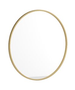 Flash Furniture - Julianne 30" Round Wall Mounted Mirror - Gold