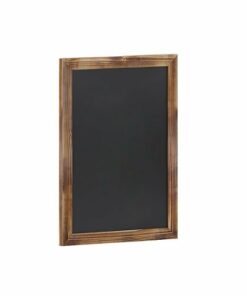Flash Furniture - Canterbury 18"W x 0.75"D x 24"H Magnetic Wall Mounted Chalkboard - Torched Brown