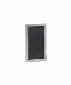 Flash Furniture - Canterbury 11"W x 0.75"D x 17"H Magnetic Wall Mounted Chalkboard - White Washed