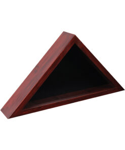 Flash Furniture - Sheehan 17.5"W x 3"D x 12.5"H Flag Case - Mahogany