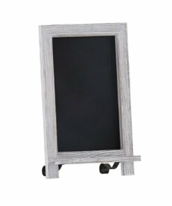 Flash Furniture - Canterbury 9.5"W x 1.88"D x 14"H Magnetic Tabletop Chalkboard - White Wash