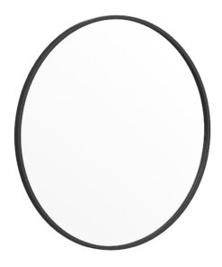 Flash Furniture - Julianne 30" Round Wall Mounted Mirror - Black