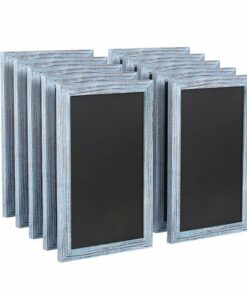 Flash Furniture - Canterbury 11"W x 0.75"D x 17"H Magnetic Wall Mounted Chalkboard (set of 10) - Rustic Blue