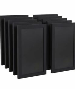 Flash Furniture - Canterbury 11"W x 0.75"D x 17"H Magnetic Wall Mounted Chalkboard (set of 10) - Rustic Black