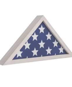 Flash Furniture - Sheehan 17.5"W x 3"D x 12.5"H Flag Case - White Wash