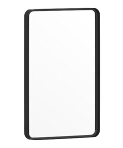 Flash Furniture - Janinne 20" x 30" Wall Mounted Mirror - Black