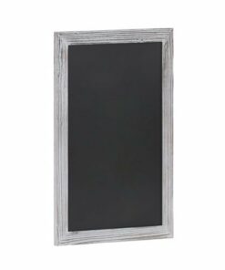 Flash Furniture - Canterbury 20"W x 0.75"D x 30"H Magnetic Wall Mounted Chalkboard - White Washed