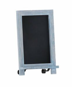 Flash Furniture - Canterbury 9.5"W x 1.88"D x 14"H Magnetic Tabletop Chalkboard - Rustic Blue