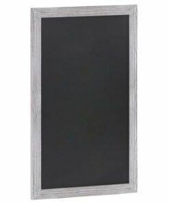 Flash Furniture - Canterbury 24"W x 0.75"D x 36"H Magnetic Wall Mounted Chalkboard - White Washed