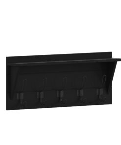 Flash Furniture - Daly 24"W x 4.33"D x 10"H Coat Rack - Black