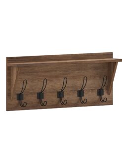 Flash Furniture - Daly 24"W x 4.33"D x 10"H Coat Rack - Weathered Brown