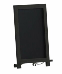 Flash Furniture - Canterbury 12"W x 1.88"D x 17"H Magnetic Tabletop Chalkboard - Black
