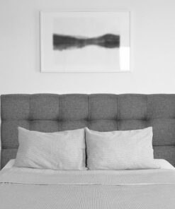 CorLiving - Valencia Square Tufted Upholstered Twin Headboard - Grey