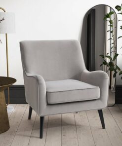 CorLiving - Elwood Modern Accent Chair - Grey