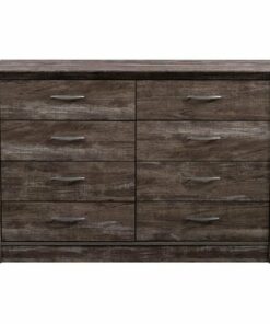 CorLiving - Newport 8 Drawer Dresser - Brown Washed Oak