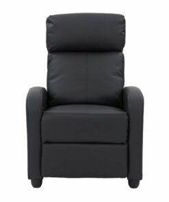 CorLiving - Oren PU Recliner - Black