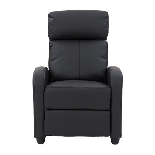 CorLiving - Oren PU Recliner - Black
