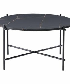 CorLiving - Ayla Marbled Effect Coffee Table - Black