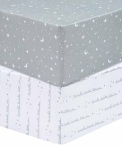 Sammy & Lou - Celestial 2pk Microfiber Fitted Crib Sheet